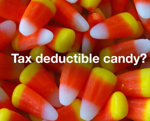 Tax deductible candy