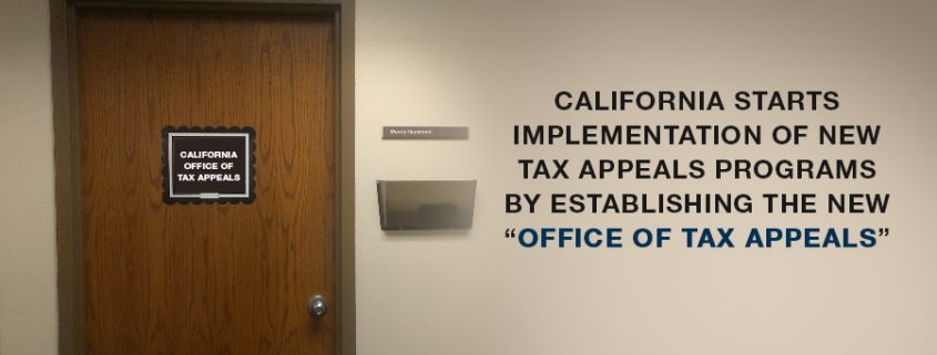 California office of tax appeals