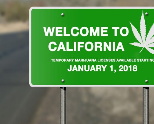 California temporary marijuana licenses beginning January 1, 2018